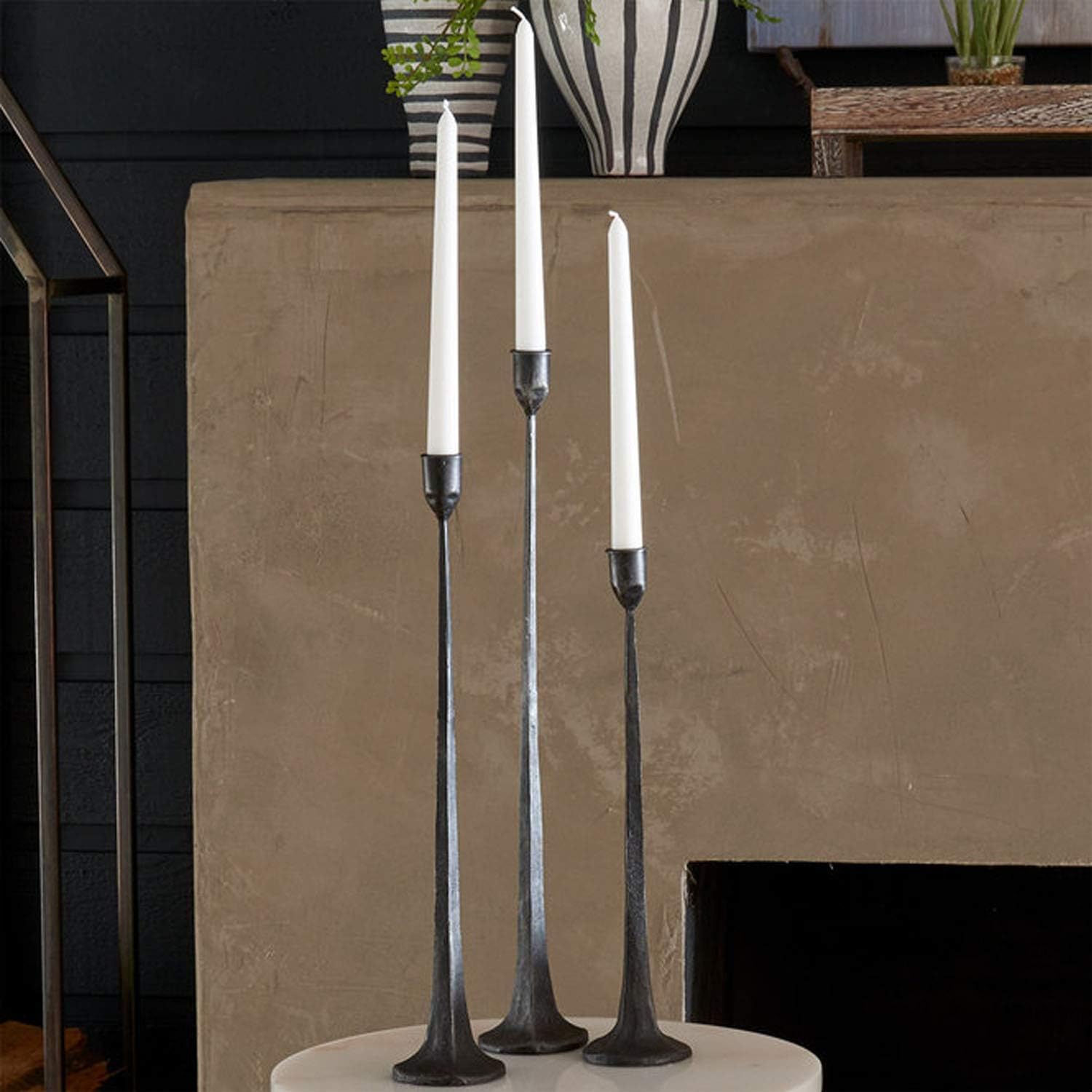 Iron Taper Candle Holder - Home Decoration Candle Stand - Candlestick Holder Set 3